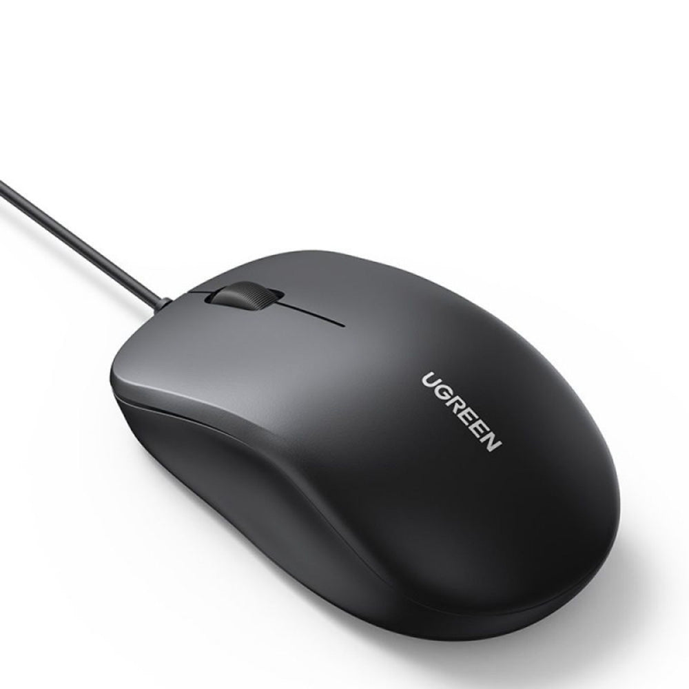 Mouse Wired USB UGREEN MU007, 1200DPI, 1.5m, Svart