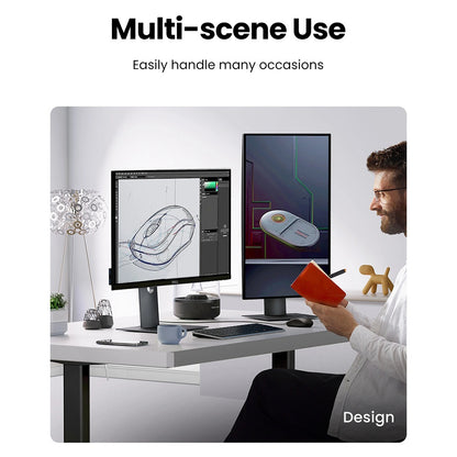 Mouse Wired USB UGREEN MU007, 1200DPI, 1.5m, Svart