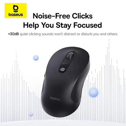 Trådløs Mus Baseus F02, 1600DPI, BT / Wi-Fi, Svart B0203203
