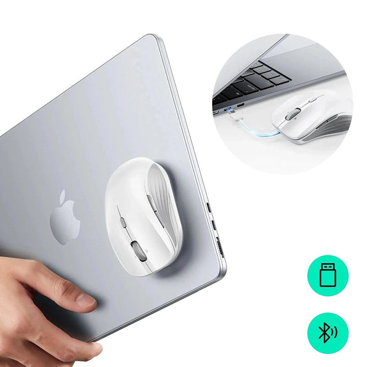 Trådløs Mus ESR MagMouse, 800DPI - 4800DPI, BT / Wi-Fi, Hvit