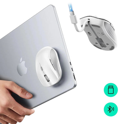Trådløs Mus ESR MagMouse, 800DPI - 4800DPI, BT / Wi-Fi, Hvit