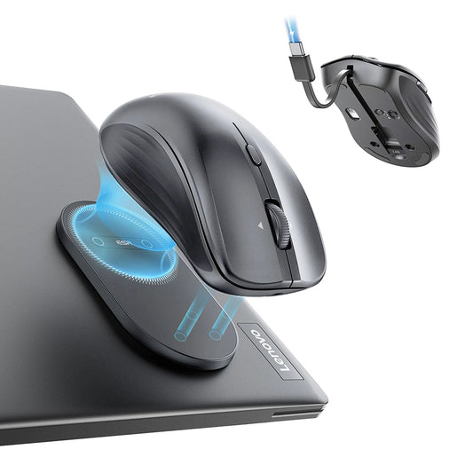 Trådløs mus ESR MagMouse, 800DPI - 4800DPI, BT / Wi-Fi, Grå