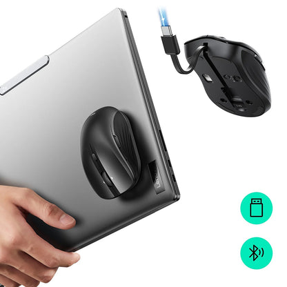 Trådløs mus ESR MagMouse, 800DPI - 4800DPI, BT / Wi-Fi, Svart