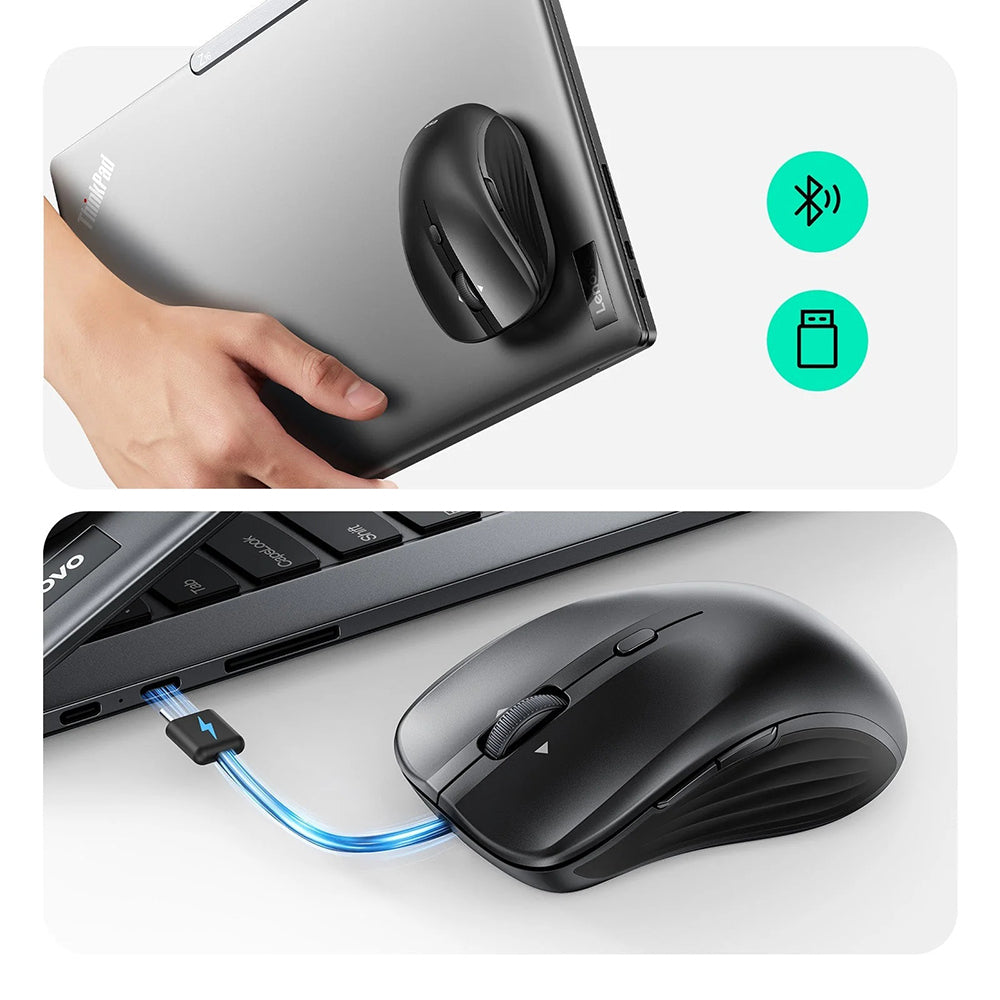 Trådløs mus ESR MagMouse, 800DPI - 4800DPI, BT / Wi-Fi, Svart