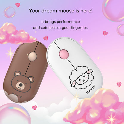 Trådløs Mus HAVIT MS75GT Pro, 1600DPI, Brun