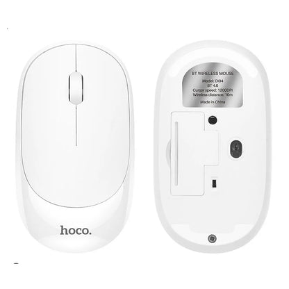Trådløs mus HOCO DI04, 1200DPI, BT / Wi-Fi, Hvit