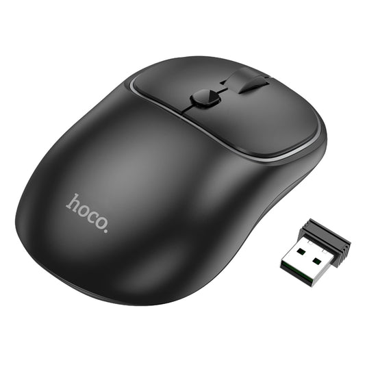 Trådløs Mus HOCO GM25, 1600DPI, BT / Wi-Fi, Svart