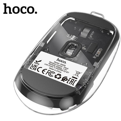 Trådløs mus HOCO GM29, 1600DPI, BT / Wi-Fi, Svart