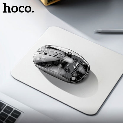Trådløs mus HOCO GM29, 1600DPI, BT / Wi-Fi, Svart