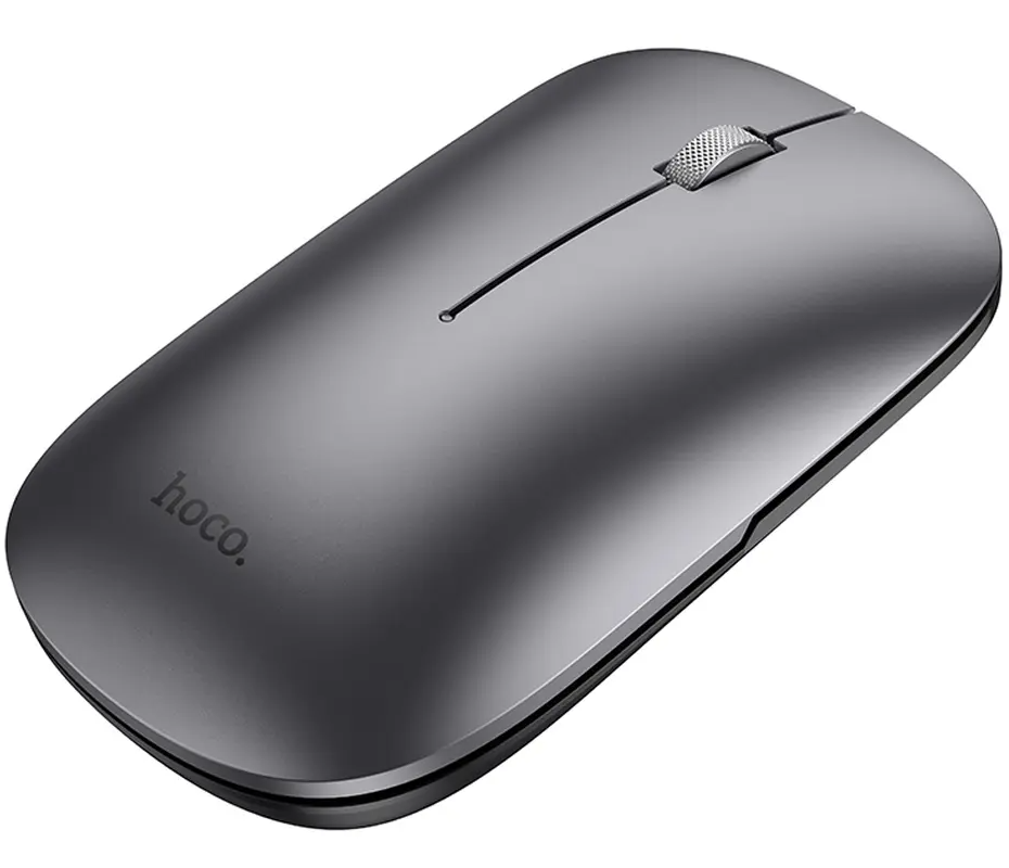Trådløs mus HOCO GM43, 1600DPI, BT / Wi-Fi, Grå