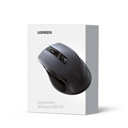 Trådløs Mus UGREEN MU006 (90855), 4000DPI, BT / Wi-Fi, Grå