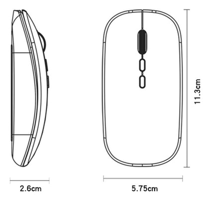 Trådløs mus Yesido KB15, 800DPI - 1600DPI, Sølv