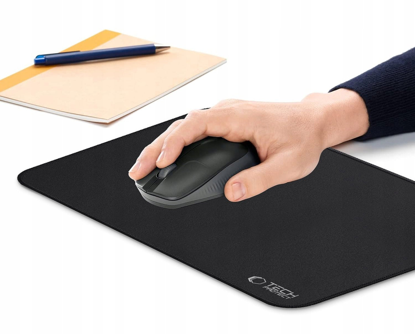 MousePad Tech-Protect A100, 350mm x 250mm, Svart