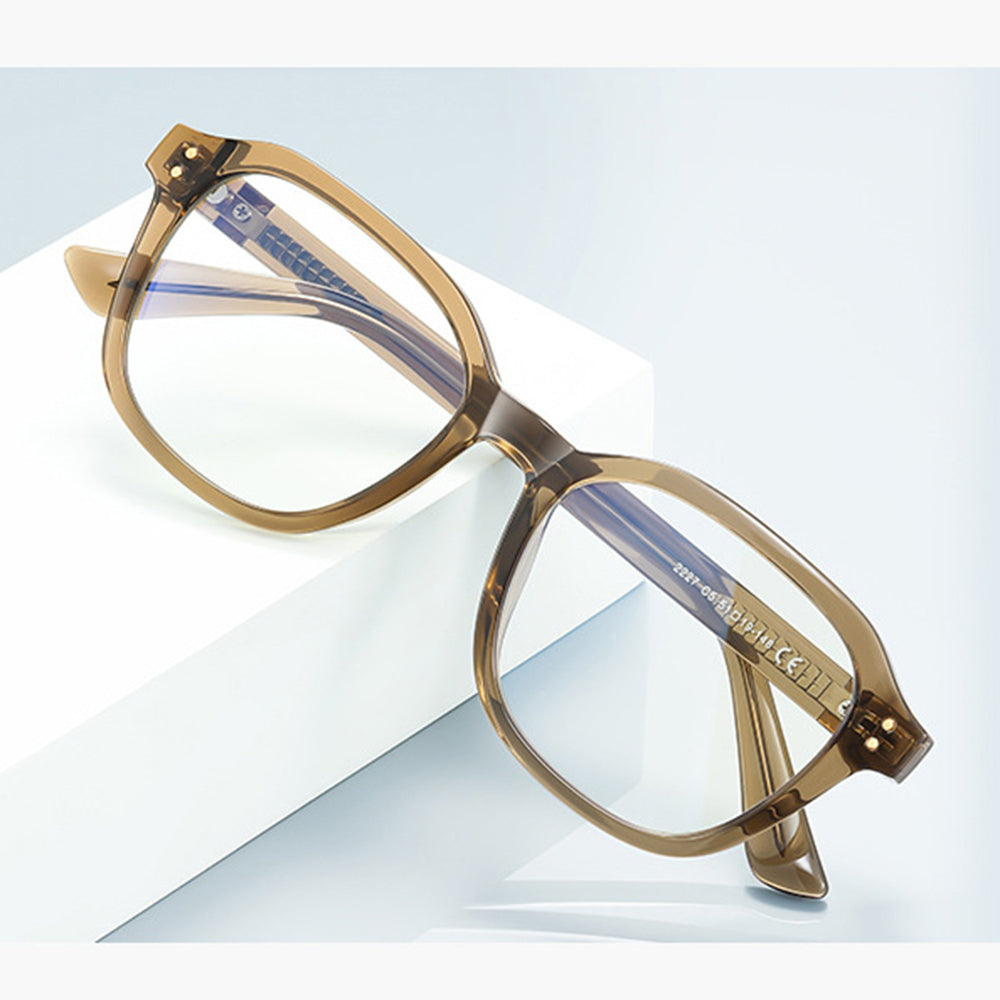 Data Briller Menn Techsuit 2227, Anti-Blått Lys, Lys Brun