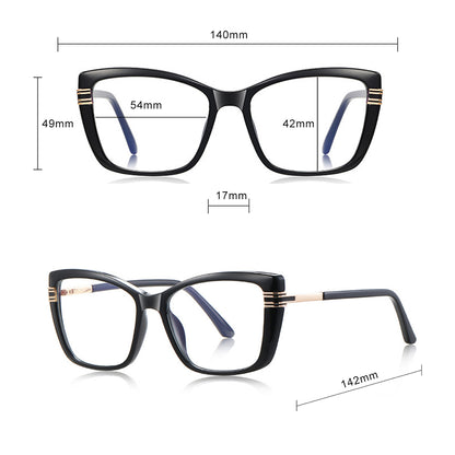 Damebriller for datamaskin Techsuit 2273, Anti-Blått Lys, Lys Brun