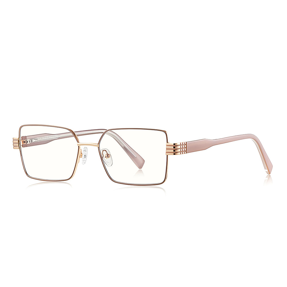 Damebriller for dataskjerm Techsuit 3160, Anti-Blått Lys, Rosa Gull