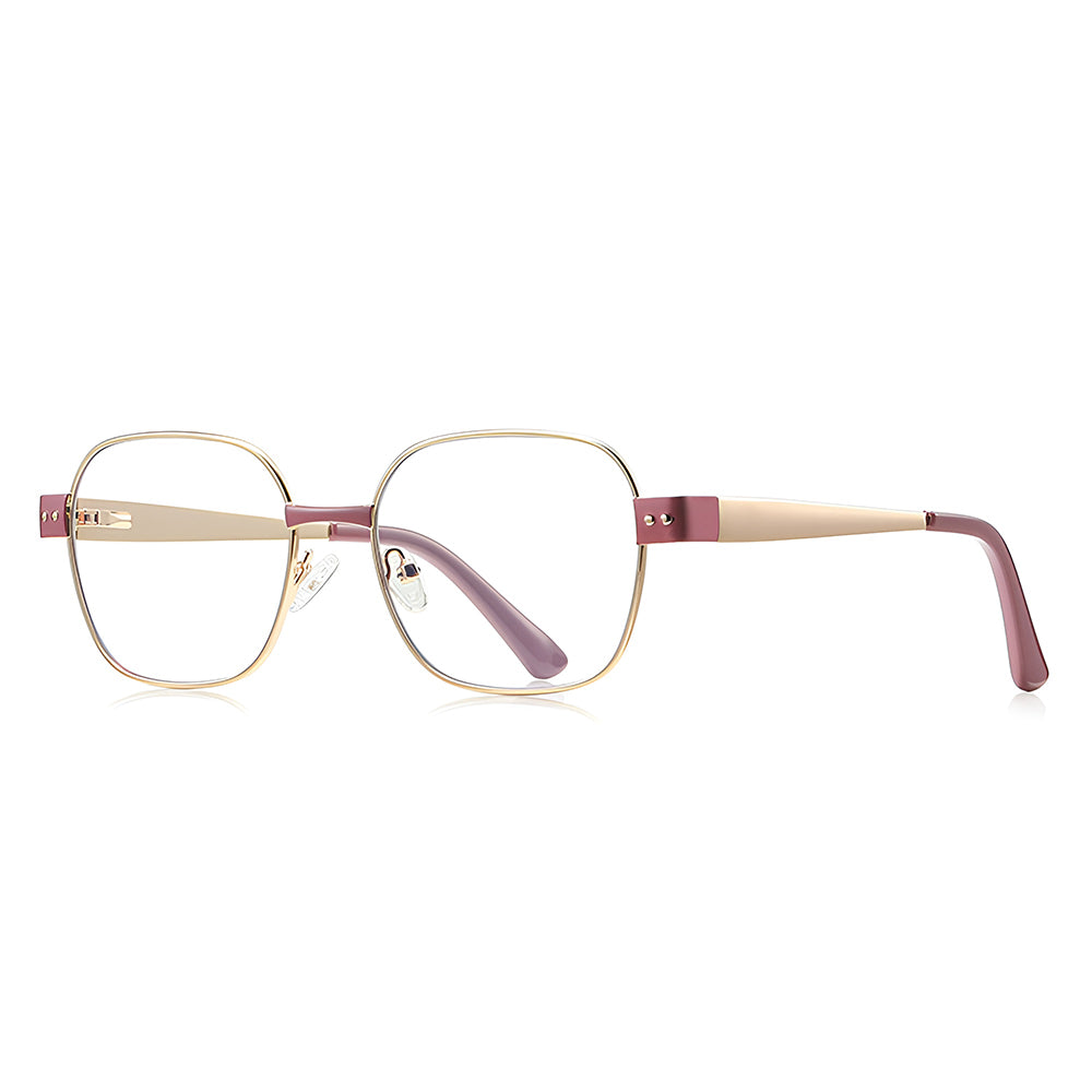 Dame databriller Techsuit 3172, Anti-blått lys, Rosa Gull