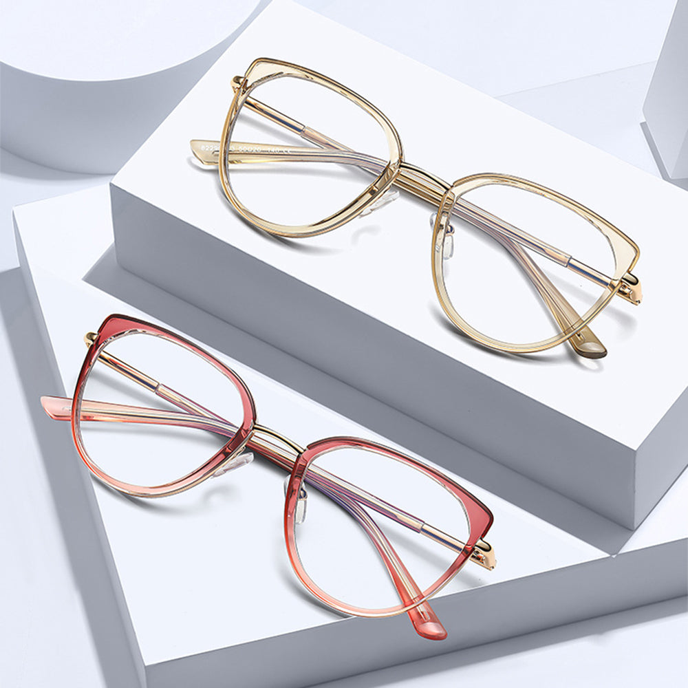 Damebriller for dataskjerm Techsuit 82290, Anti-Blått Lys, Rosa Gull