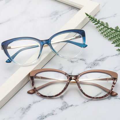 Dame databriller Techsuit F5018-C6, Anti-blått lys, Brun