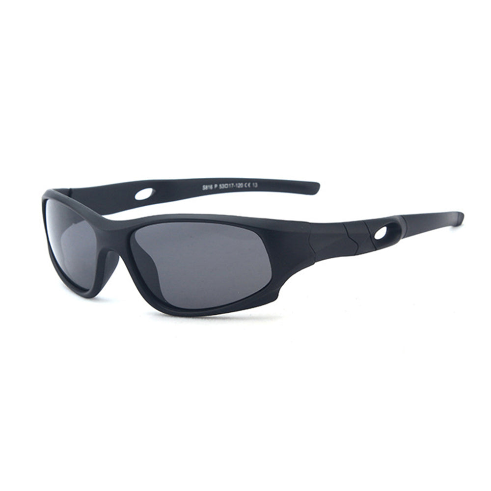 Sportssolbriller for barn Techsuit 816-C13, polariserte, svarte