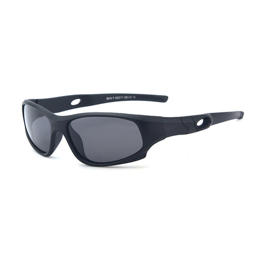 Sportssolbriller for barn Techsuit 816-C13, polariserte, svarte