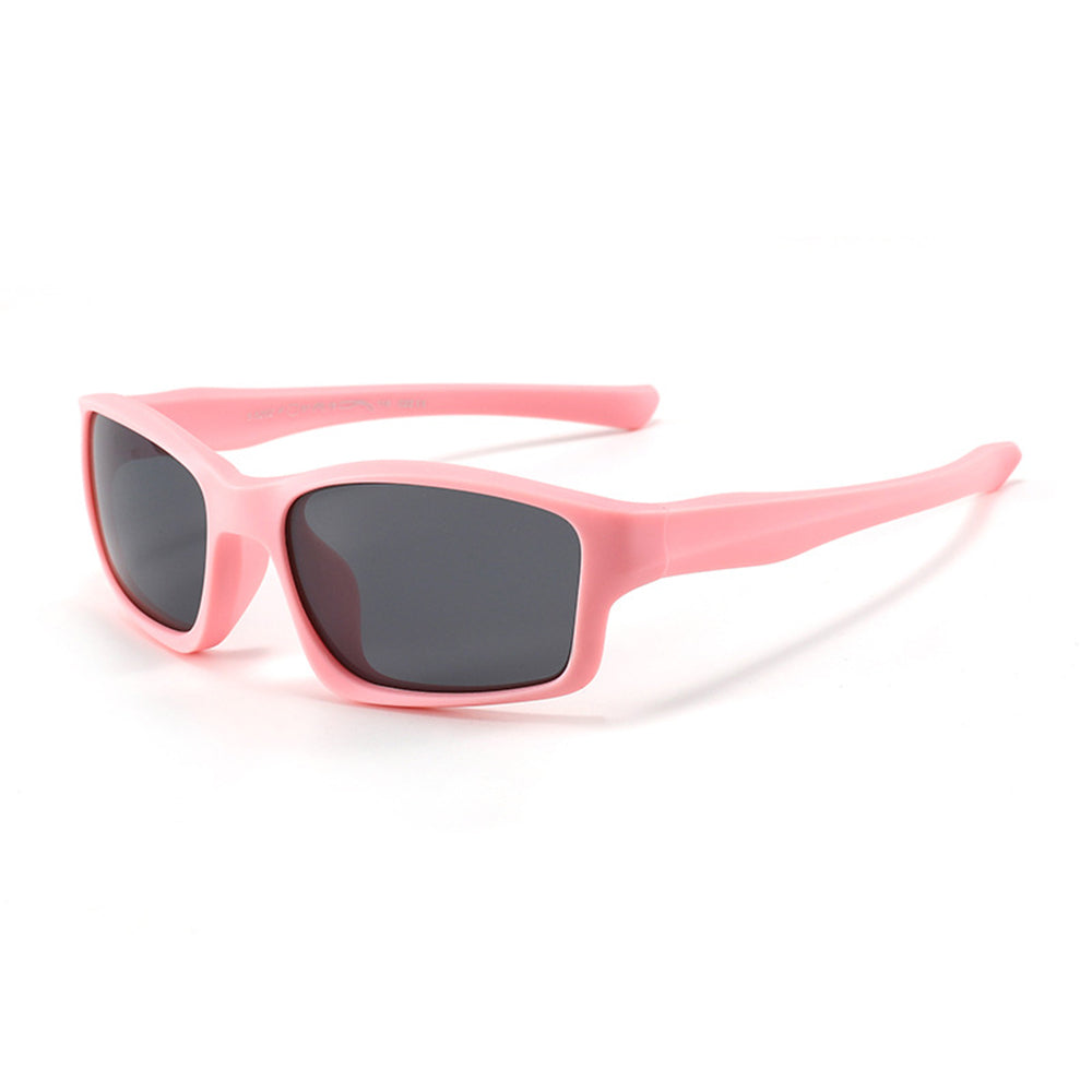 Sportssolbriller for barn Techsuit 8202-C22, polariserte, rosa