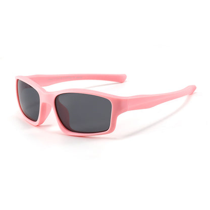 Sportssolbriller for barn Techsuit 8202-C22, polariserte, rosa