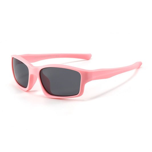Sportssolbriller for barn Techsuit 8202-C22, polariserte, rosa