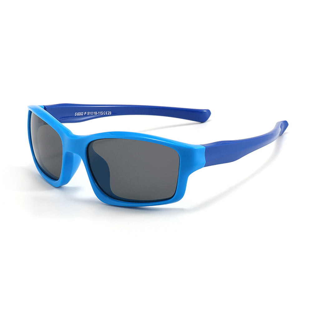 Sportssolbriller for barn Techsuit 8202-C29, polariserte, blå