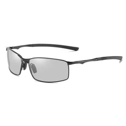 Herre solbriller Techsuit 559, polariserte, UV-beskyttelse, svarte transparente