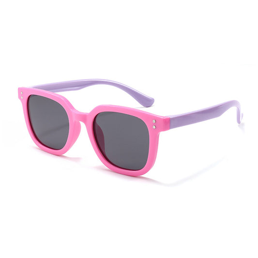 Techsuit 8351-C42 Barne Solbriller, Polariserte, Rosa Lilla