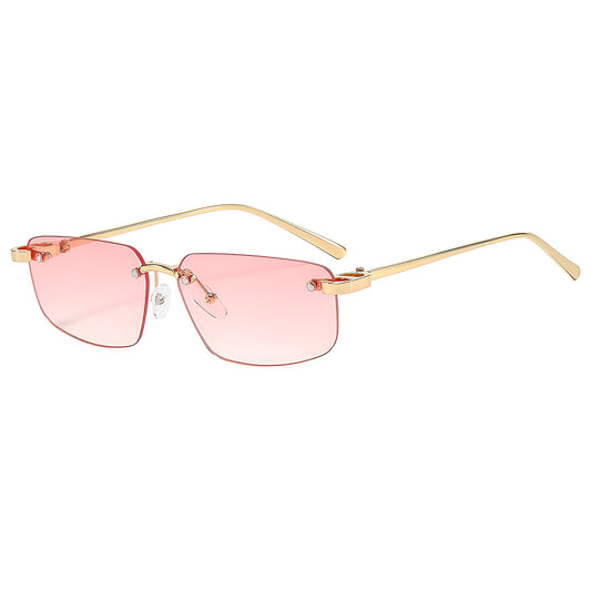 Unisex solbriller Techsuit S098, gull og rosa