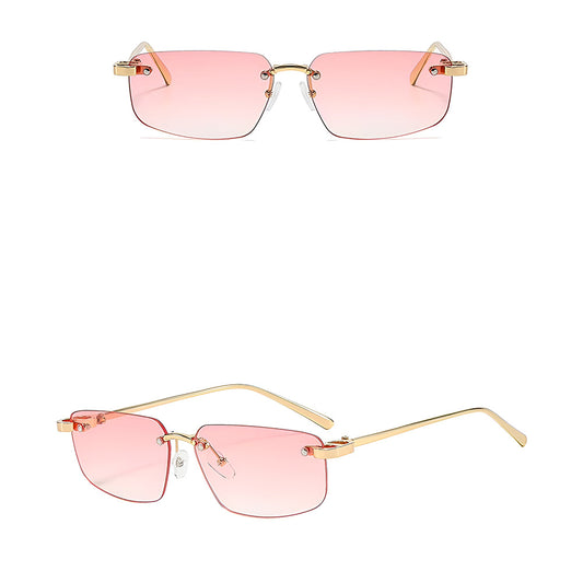 Unisex solbriller Techsuit S098, gull og rosa
