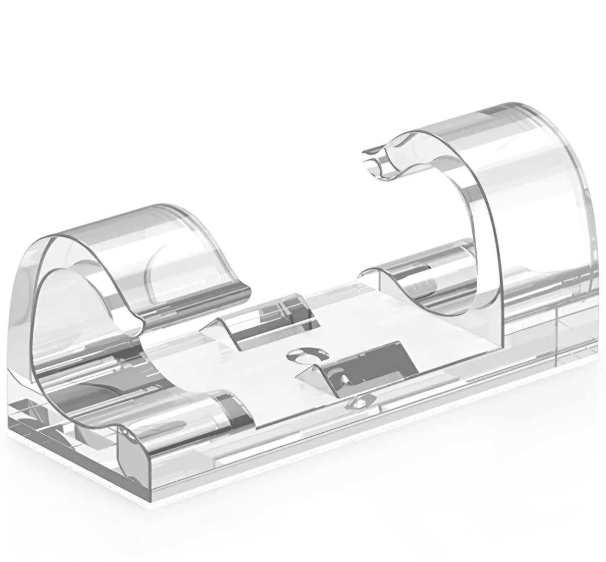 Kabelorganisator CableCreation CT1001, Sett med 50 stk, Transparent