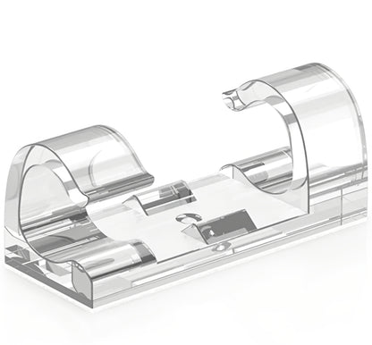 Kabelorganisator CableCreation CT1001, Sett med 50 stk, Transparent
