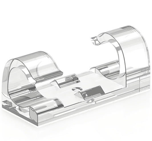 Kabelorganisator CableCreation CT1001, Sett med 50 stk, Transparent