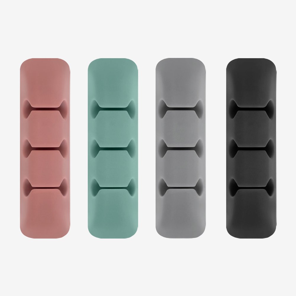 Ringke Kabelorganisator, Sett med 4 stykker, Forskjellige Farger