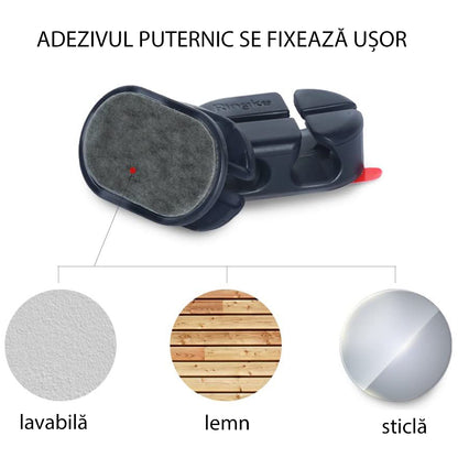 Ringke Kabelorganisator, Sett med 6 stykker, Svart