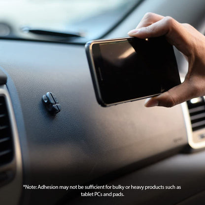 Ringke Kabelorganisator, Sett med 6 stykker, Svart