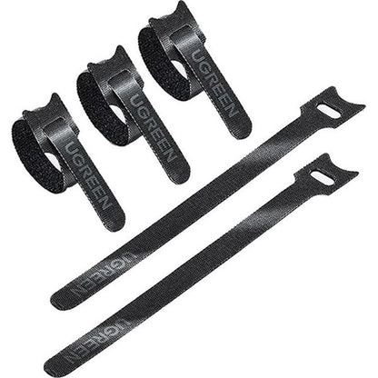 Kabelorganisator UGREEN LP401, Velcro, Sett med 3 stykker, Svart