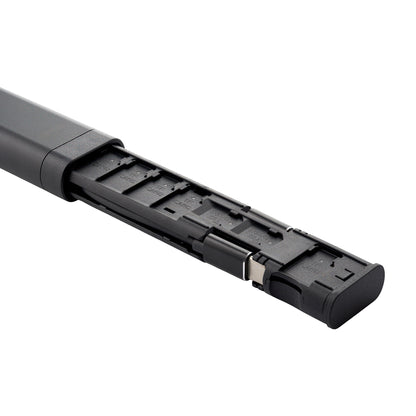 Tilbehørsorganisator / Kortleser Qualo QZS-P-01, Svart
