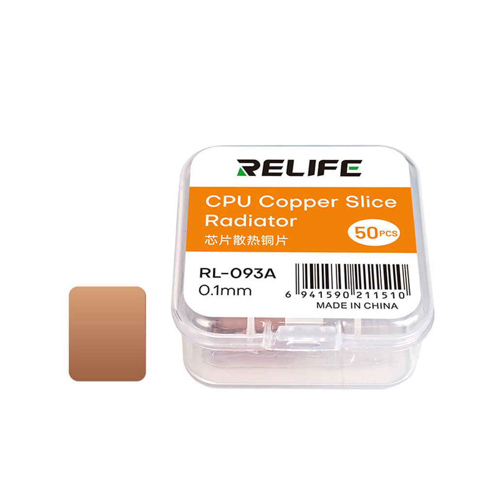 Termisk ledende pute Relife RL-093A, 0.1mm, Sett med 50 stykker