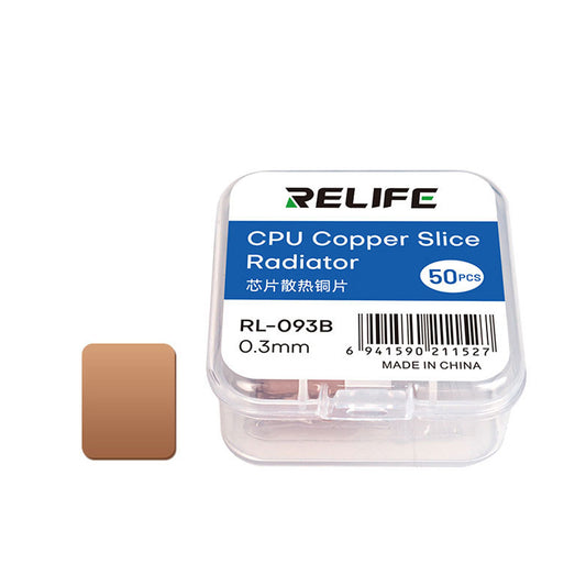 Termisk ledende pute Relife RL-093B, 0,3 mm, sett med 50 stykker