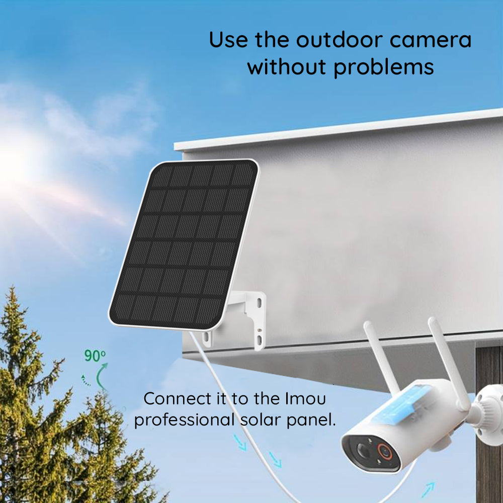 Solcellepanel Imou, 7W, USB-C, Hvit