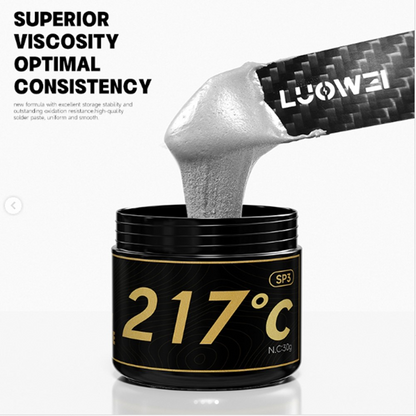 Loddepasta Luowei LW-SP3, 30g, Smeltepunkt 217 grader