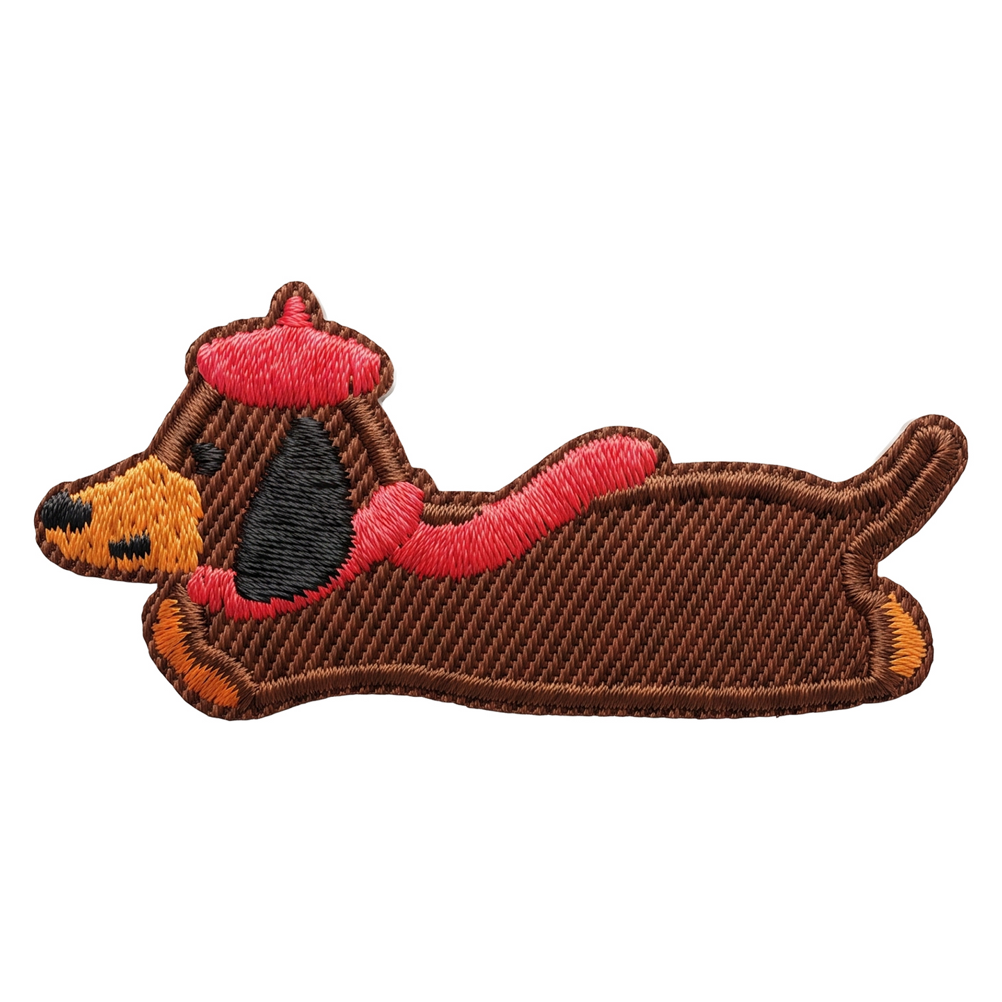 Patch / Tekstilmerke OEM Dachshund, Sett med 3 stk, Flerfarget