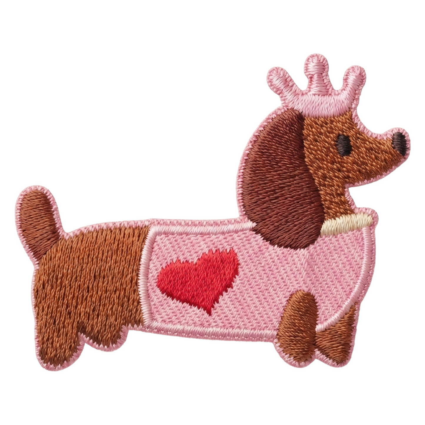 Patch / Tekstilmerke OEM Dachshund, Sett med 3 stk, Flerfarget