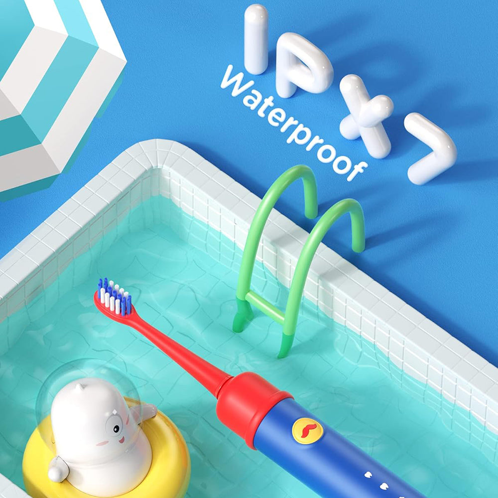 Elektrisk tannbørste Bitvae BVK7S Kids, Blå Rød