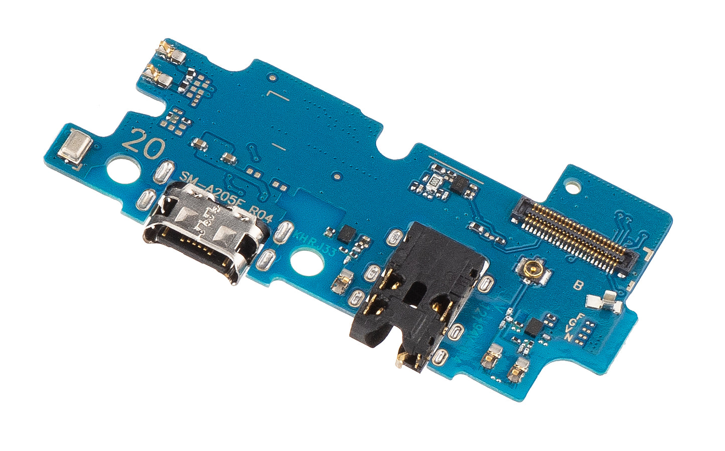 Ladekontaktkort - Lyd - Mikrofon Samsung Galaxy A20 A205