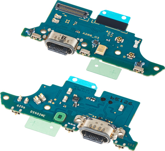 Ladekontakt Kort - Mikrofon Samsung Galaxy A26 A266, Service Pack GH96-19386A